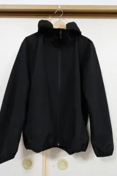 アウトドアジャンパー フード付き 黒 ブラック