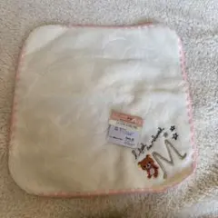 【新品未使用タグ付き】サンエックス リラックマ イニシャルミニタオル M 刺繍