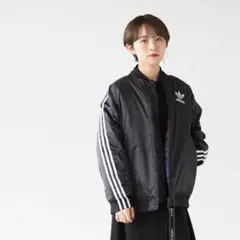 adidas ロングボンバージャケット　Lサイズ