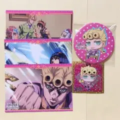 【ジョジョの奇妙な冒険】ジョルノ 缶バッジ ステッカー 場面写真ブロマイド