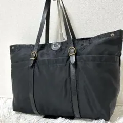 【人気✨A4サイズ/肩がけ可】イルビゾンテ　トートバッグ　ナイロン　レザー　通勤