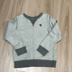 DOUBLE クマ刺繍 トレーナー 130