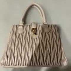 MAJESTIC LEGON クラシカルスクエアハンドバッグ ピンク