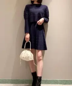 SNIDEL クロップドニットセットアップ