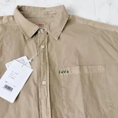 【タグ付き新品】JaVa オーバーサイズ長袖シャツ ベージュのサムネイル