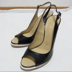 美品 VICINI オープントゥ ハイヒール パンプス 37 1/2のサムネイル