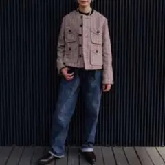 45R ／45rpm インディゴ染め ノーカラージャケット 2025年最新】45R レディース ノーカラージャケットの人気