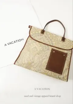 美品》A VACATION PICK ペイズリー オレンジ バッグ 2way - メルカリ