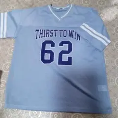 WEGO メッシュ Tシャツ ライトブルー F