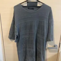 RAGEBLUE グレー ストライプ Tシャツ M