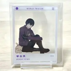 【レア】ワールドトリガー　ワートリ　三輪秀次　猫　アクスタ　アクリルカード