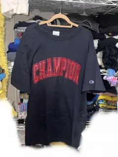 Champion Tシャツ ネイビー ロゴ刺繍 XLのサムネイル