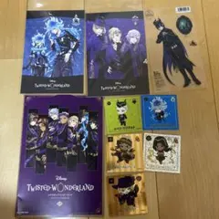 ディズニー　ツイステ　ポストカード　ステッカー　マレウス　イデア　ヴィル　冊子