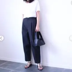 UNIQLO　Theory　感動タックイージーパンツ　ブラック　XXL　大きい