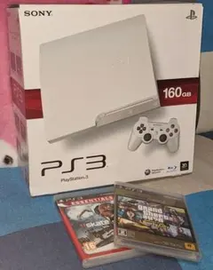 PS3 160GB CECH-3000A クラシックホワイト ＋ ソフト2本