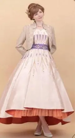 ディズニー　アナと雪の女王2　収穫祭 アナ　ドレス　Dハロ　コスプレ　仮装　衣装