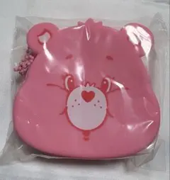 ケアベア　ラブアロットベア　ピンク　クマキーホルダー　シリコンポーチ2 ガチャ