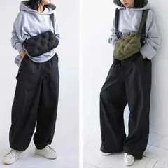 【 新品 】アンティカ 2WAYドロストサロペ 完売品 ジョガーミリタリー
