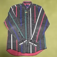 レアカラー 80s ラングラー カラーデニム ウエスタンシャツ マルチカラー
