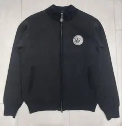 希少50/XL マーク＆ロナ フリースジャケット 黒 ゴルフ ダブルジップ