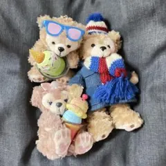 ダッフィー　シェリーメイ　サニーファン　ダッフルコート　ぬいぐるみバッジ