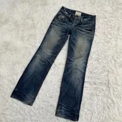 ✨ LOLITA JEANS ロリータジーンズ　ダメージジーンズ　刺繍ロゴ