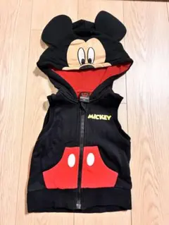 ミッキーマウス フード付きベスト