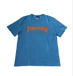 THRASHER Tシャツ ブルー ロゴプリントのサムネイル