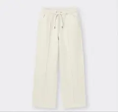 GU ヘビーウェイトスウェットプルオンパンツホワイトLサイズ