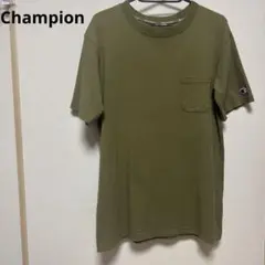Champion チャンピオン オリーブ/グリーンTシャツ Lサイズ 綿100%