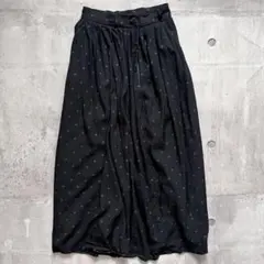 vintage 90s 00sドット柄 ロングスカート バレエコア 平成