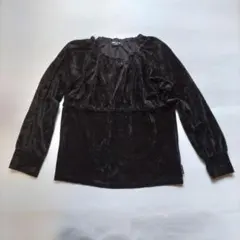 キッズ ⑪ コムサイズム プルオーバー 黒 130A