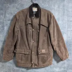 80s Carhartt カーハート ダックジャケット 革タグ 変わり種 US