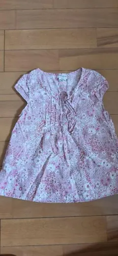 Cyrillus キッズ 半袖ブラウス 花柄 フリル 3A/94cmのサムネイル