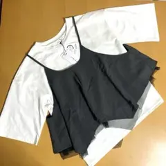 新品未使用 シニカル トップス Tシャツ&チュールキャミソール タグ付きのサムネイル