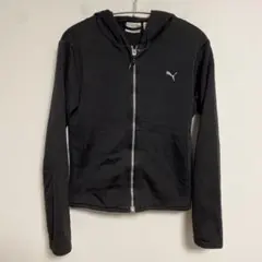 Puma プーマ ブラック フード付きパーカージャケット S