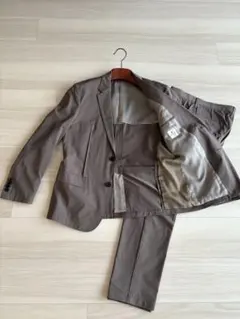 ランバン オン ブルー ブラウン シングルスーツ