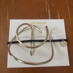 アネモネ ANEMONE メタルラインポニーフック　　　ヘアゴム　ヘアアクセ