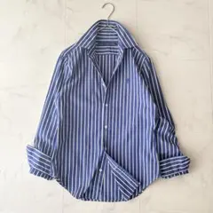 極美品✨ラルフローレンスポーツ ドレスシャツ ストライプ 青