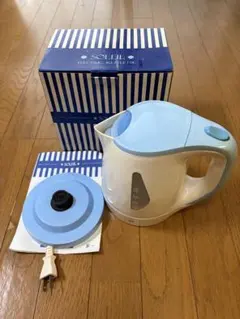 SOLEIL 電気ケトル ホワイト・ブルー