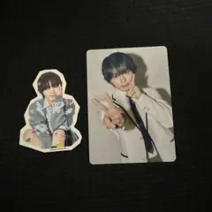 なにわ男子　大西流星　HARD　WORKファミクラ盤　カード、シールセット