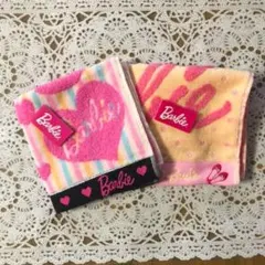 【新品未使用】バービー タオルハンカチ 2枚セット