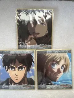 セリア 進撃の巨人 ミニ色紙 ミカサ・アッカーマン