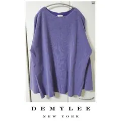 DEMYLEE New York　オーバーサイズコットンニット　紫