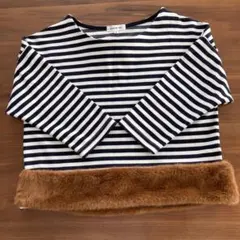 NATURAL BEAUTY BASIC ストライプカットソー M