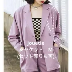 jouetie ダブルブレストジャケット　パープル　テーラードジャケット