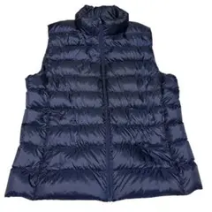 【美品】ユニクロ ウルトラライトダウンベスト XL ネイビー