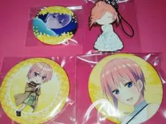 五等分の花嫁　中野一花　缶バッジ　ラバーストラップ　セット