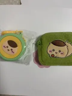 ちいかわ くりまんじゅうシリコンポーチ・ふわふわミニポーチ