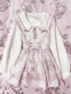 LIZ LISA Romantic Cosmetics柄セットアップ ブラック - メルカリ